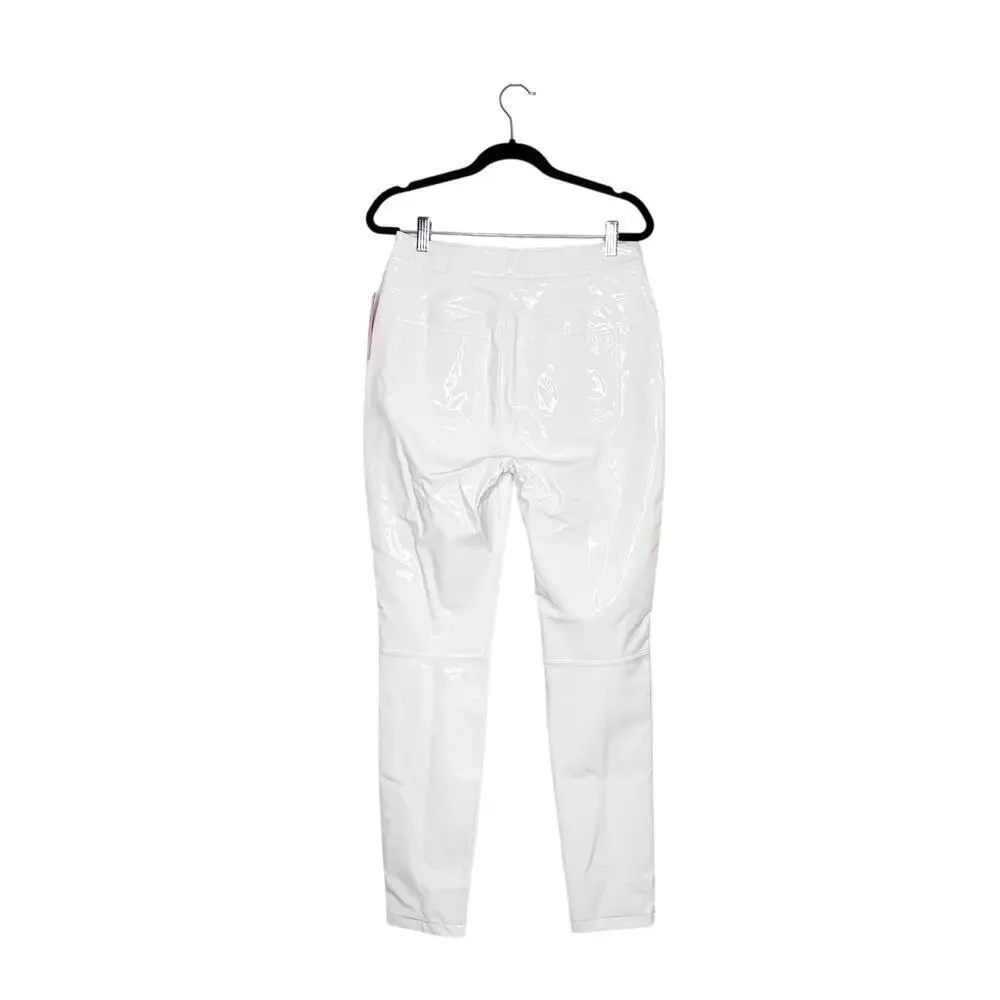 NWT Commando Faux Patent Leather Pants Women's White Size Small